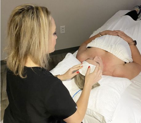 patient receiving treatment