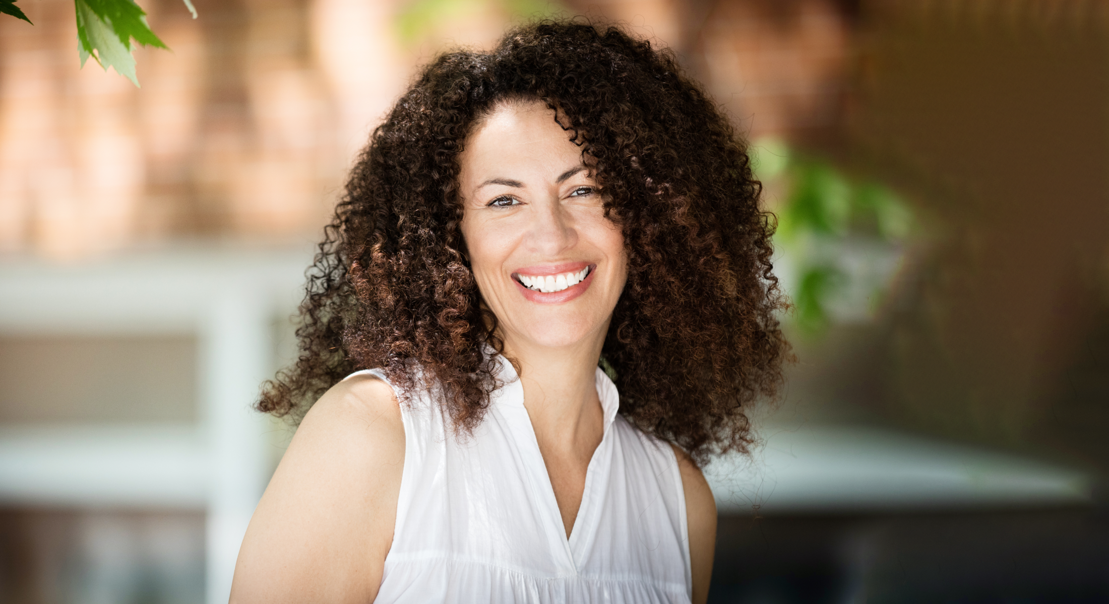 west columbia labiaplasty model with curly hair